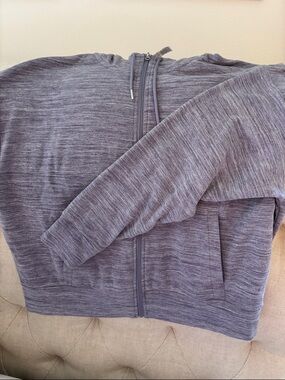 Reebok Heathered Lilac Zip Hoodie